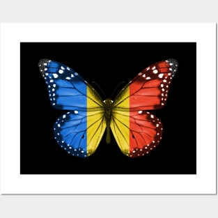 Romanian Flag  Butterfly - Gift for Romanian From Romania Posters and Art